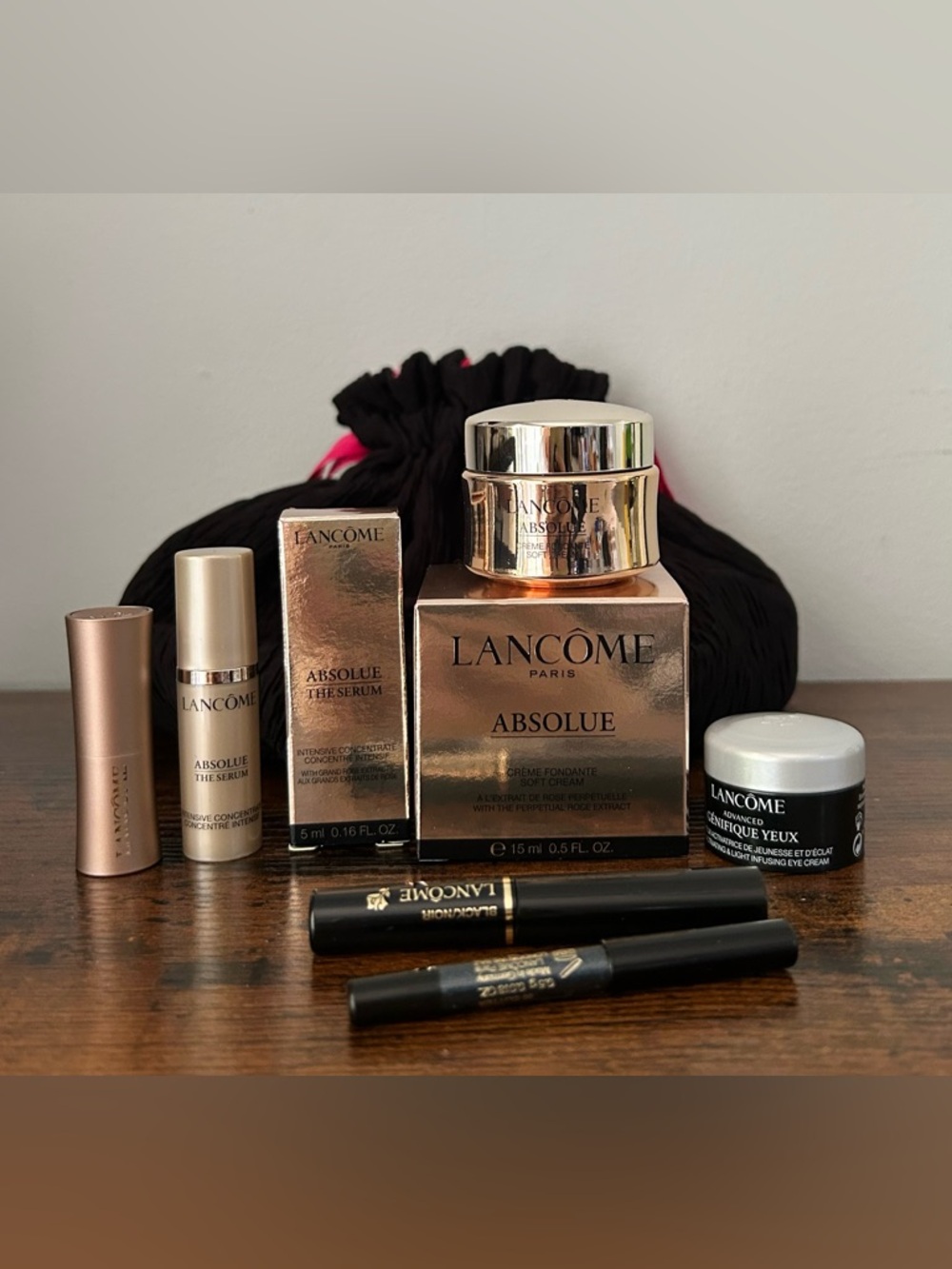 7pc Lancôme Absolue Skincare & Eye beauty mini Set